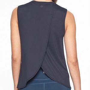 Athleta Sunlover UPF Tank Navy Blue XL C768
